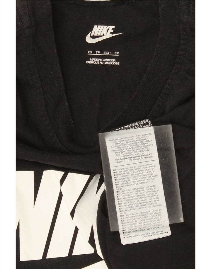 Colete gráfico masculino Nike XS preto modal