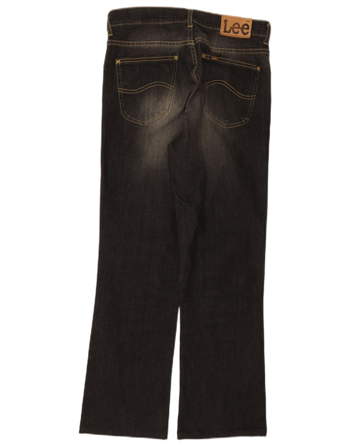 Lee Mens REED Straight Jeans W32 L28 Poliéster Preto