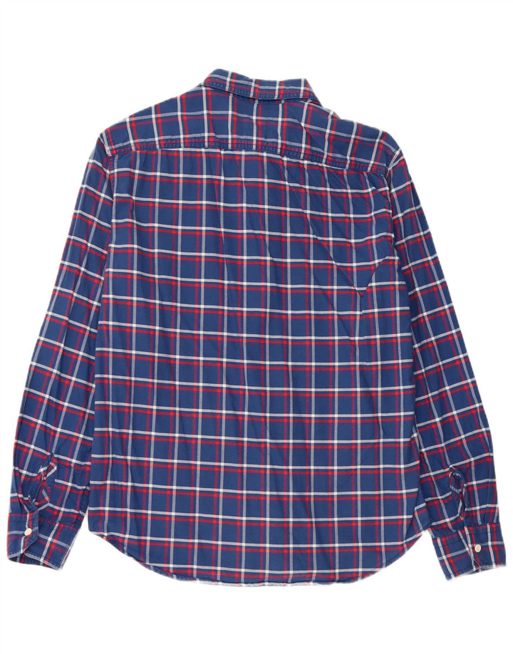 Camisa masculina Levi's Standard Fit de algodão xadrez azul médio