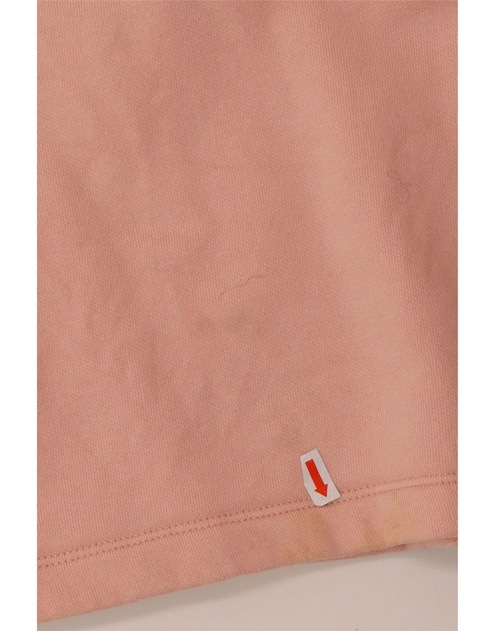 CHAMPION Suéter feminino cropped gráfico UK 10 pequeno rosa