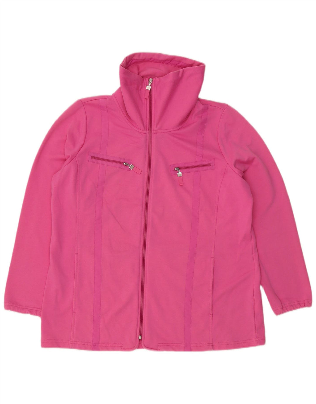 Canda Womens Tracksuit Top Jacket UK 16 Grande Poliéster Rosa