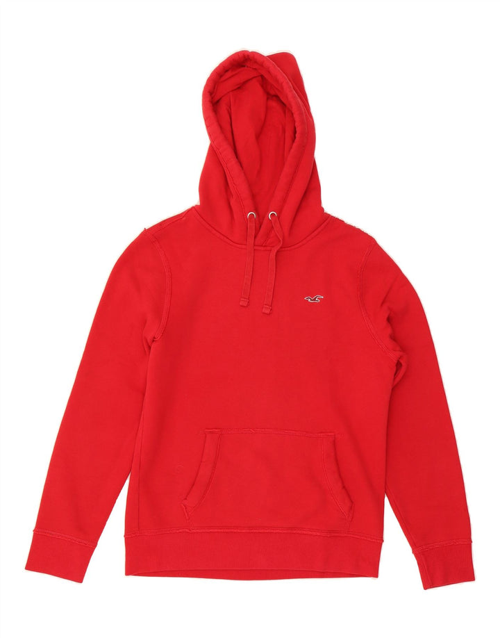 HOLLISTER Mens Hoodie Jumper Small Red Cotton Vintage Hollister and Second-Hand Hollister from Messina Hembry 