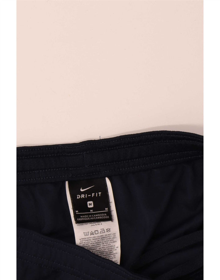 Shorts esportivos masculinos Nike Dri Fit médio azul marinho colorblock poliéster