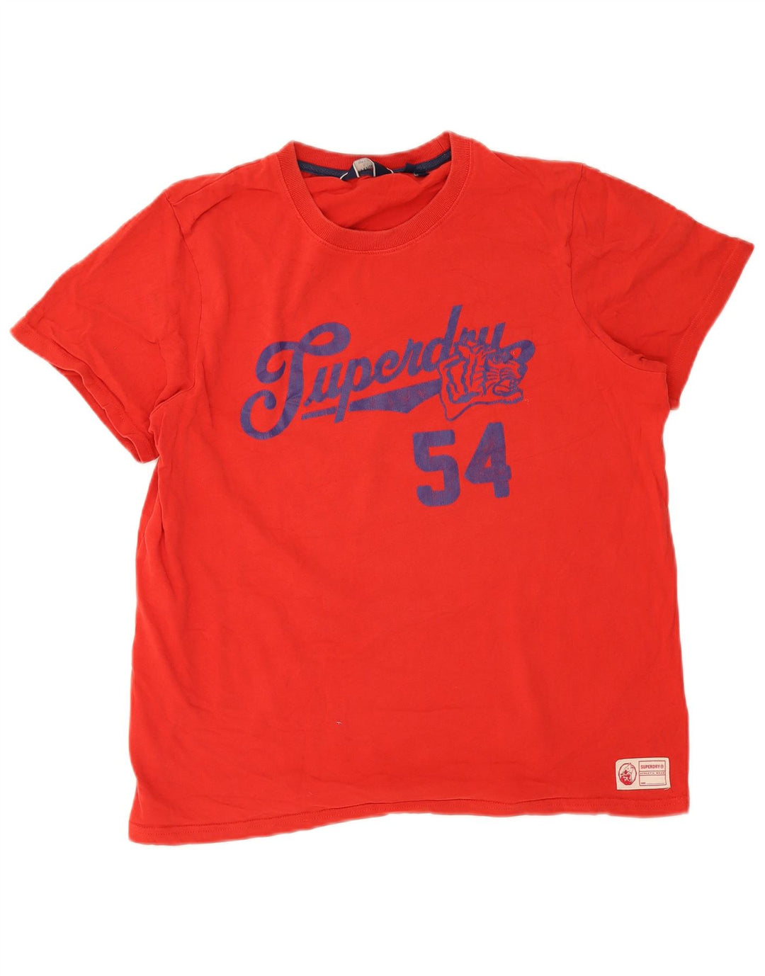Camiseta gráfica masculina Superdry Top XL algodão vermelho