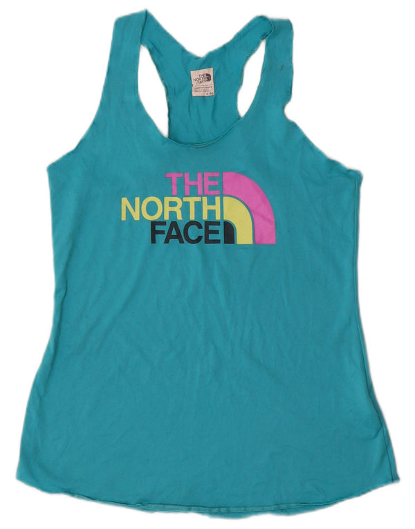 Colete gráfico feminino The North Face UK 12 poliéster azul médio