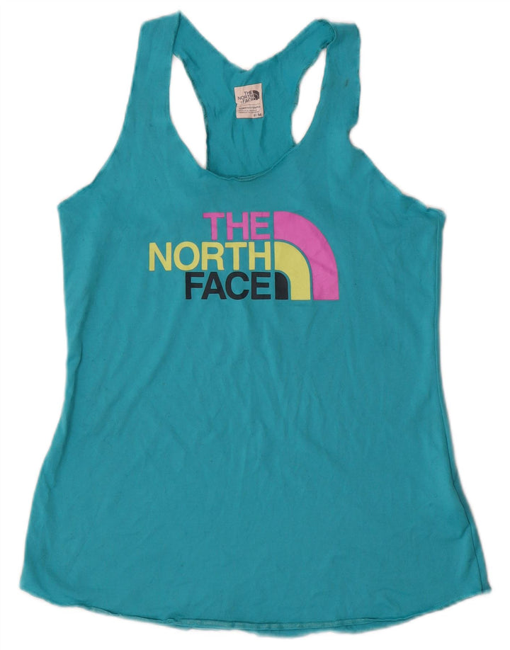 Colete gráfico feminino The North Face UK 12 poliéster azul médio