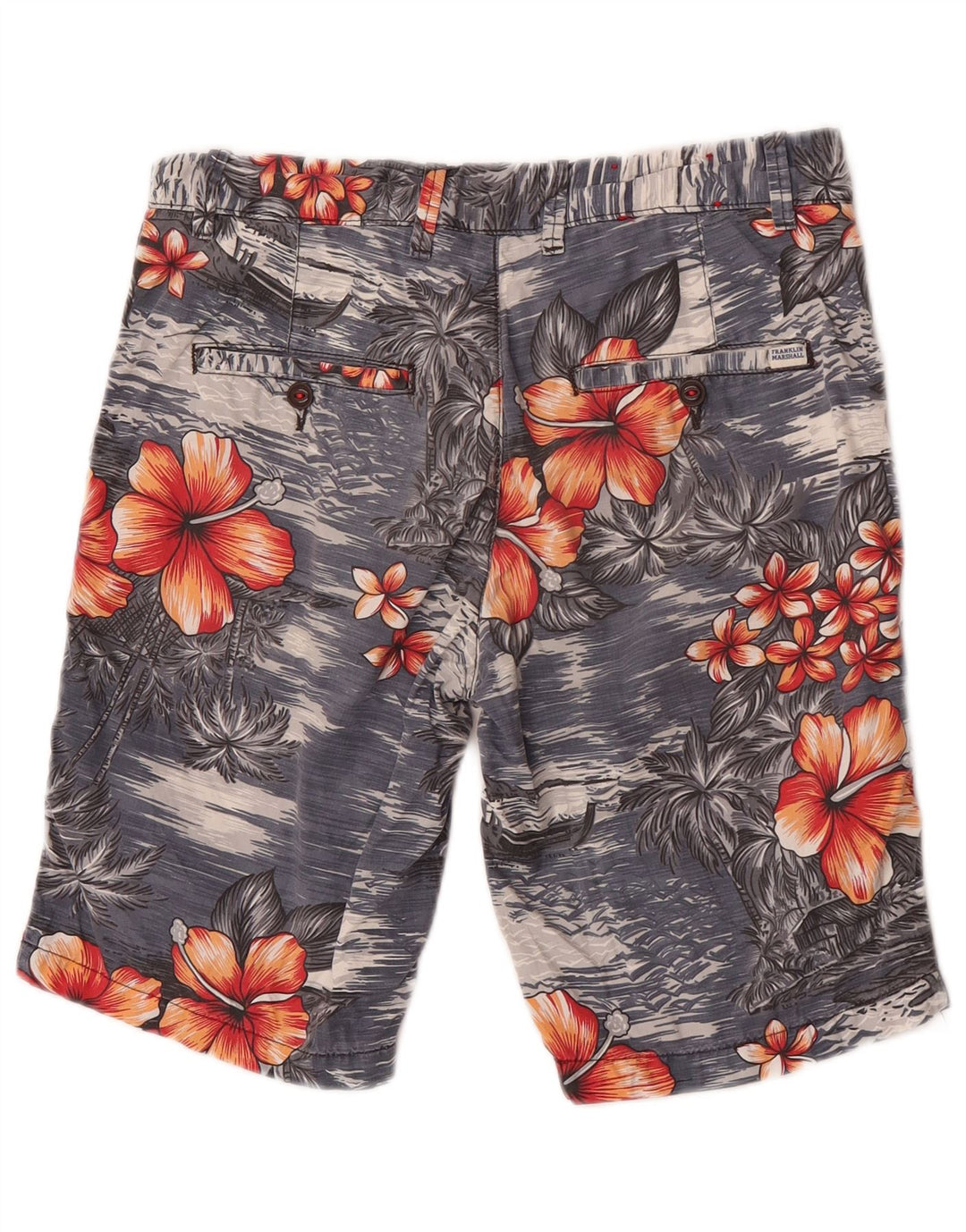Franklin Marshall masculino Leo Chino Shorts W31 médio azul marinho havaiano