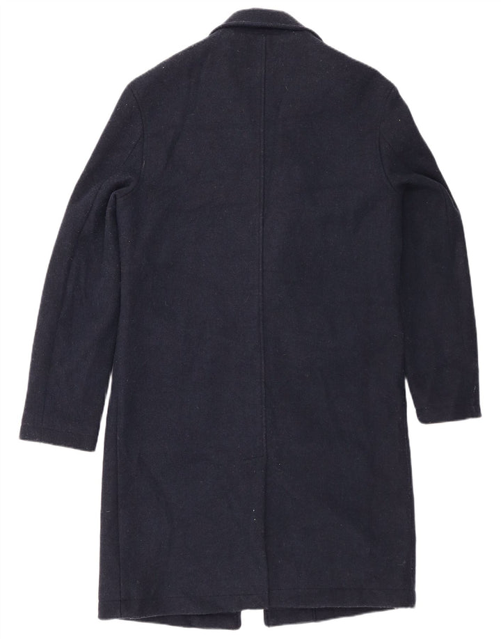 Sobretudo masculino Zara UK 36 pequeno poliéster azul marinho