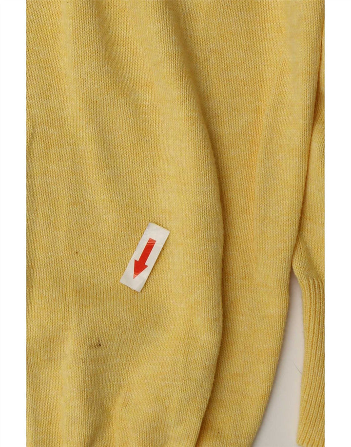 Suéter masculino Gant com decote em V 2XL algodão amarelo