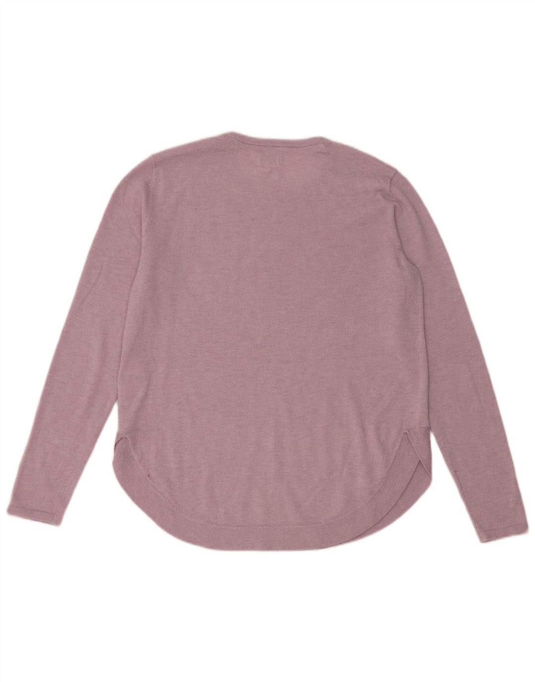 Suéter feminino de grandes dimensões com gola redonda Fat Face Reino Unido 10 pequeno roxo