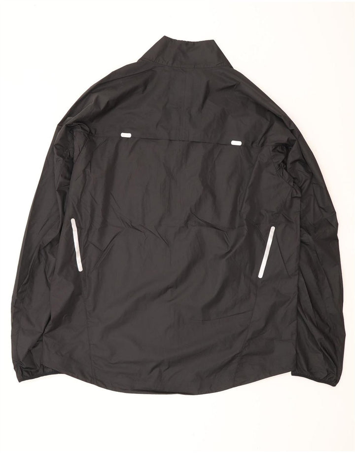 Jaqueta de chuva masculina Nike Storm-Fit UK 42 XL poliéster preto