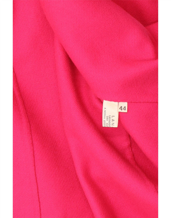 Jaqueta blazer feminina vintage com 1 botão IT 44 lã rosa médio