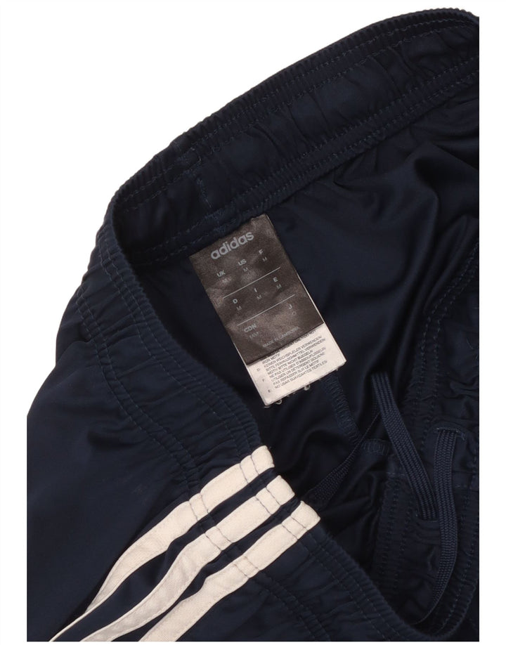 Shorts esportivos masculinos Adidas médio azul marinho poliéster