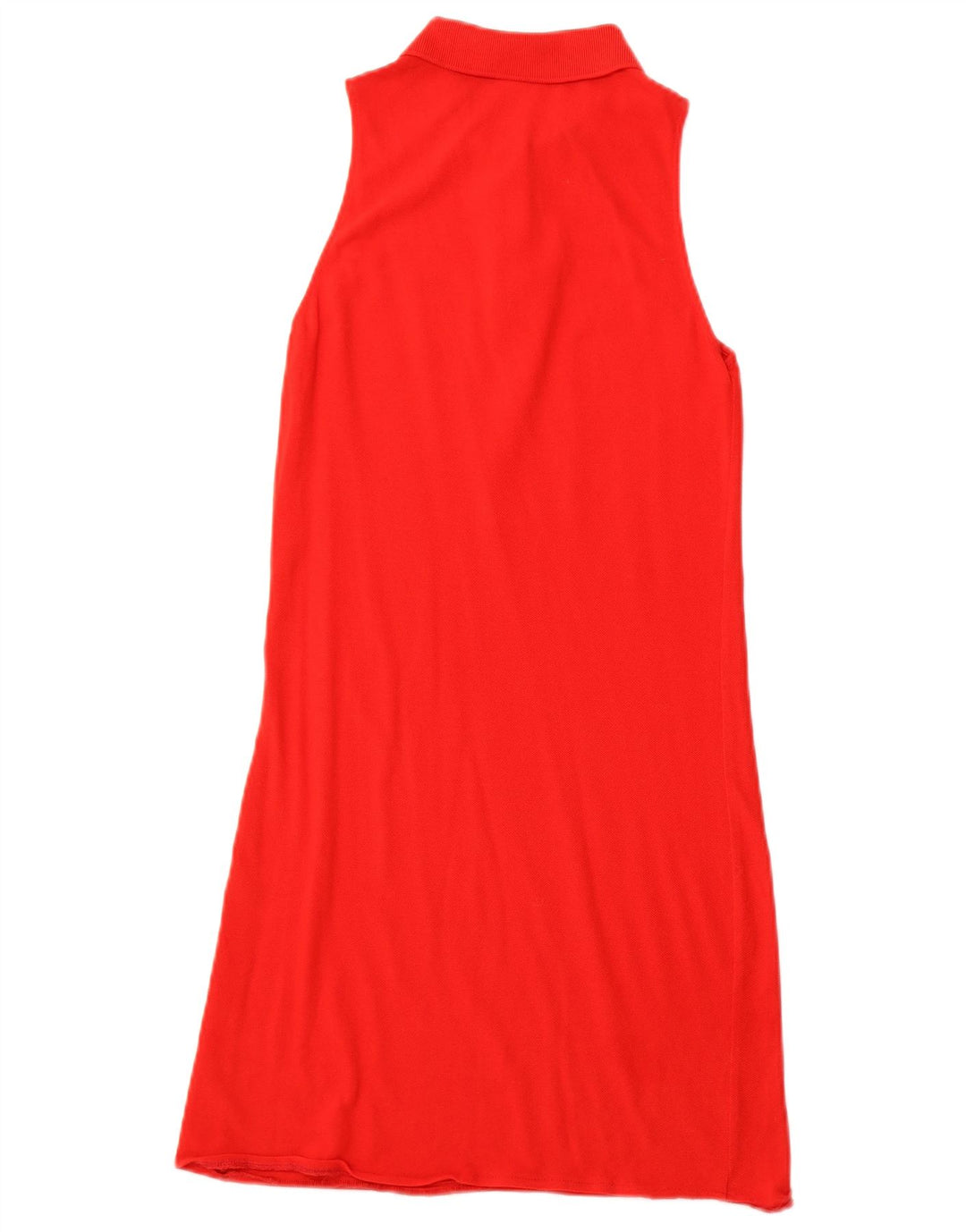 Vestido polo feminino sem mangas LACOSTE tamanho 42 grande algodão vermelho