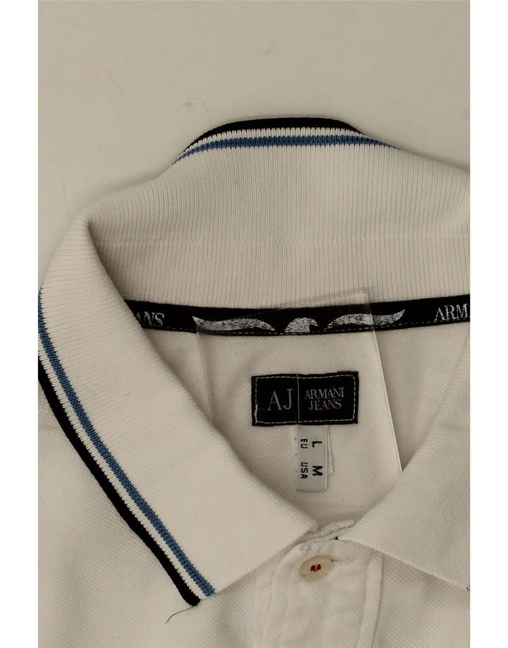Camisa polo masculina ARMANI JEANS médio branco