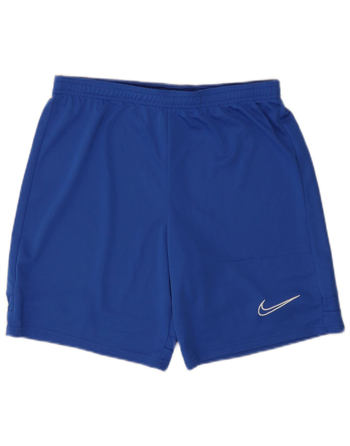 NIKE Masculino Dri Fit Sport Shorts Médio Azul Poliéster