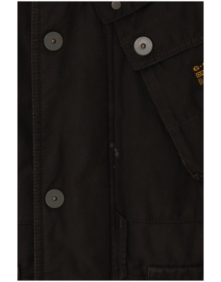 Jaqueta corta-vento masculina G-Star UK 36 algodão cinza pequeno