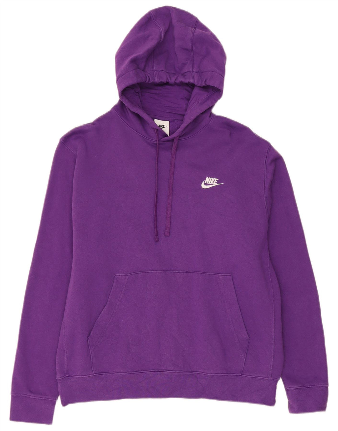 Nike Mens Hoodie Jumper Grande Algodão Roxo