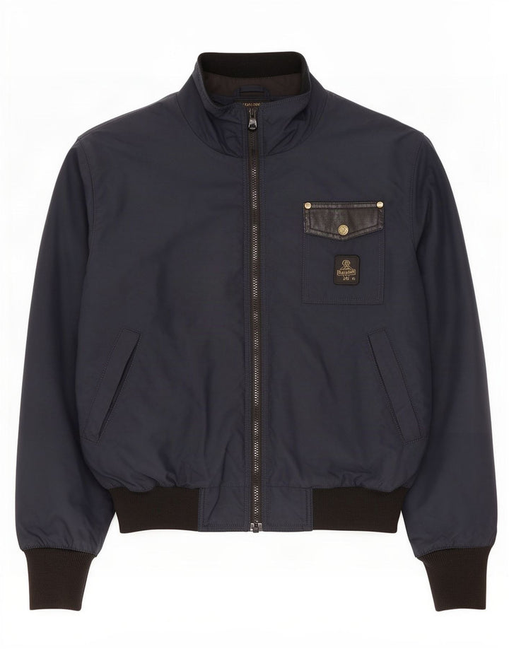 Jaqueta bomber masculina Refrigiwear UK 38 pequena poliamida azul marinho