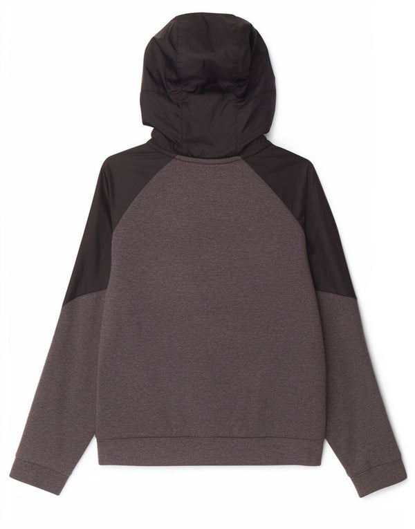 Suéter Nike Boys Zip com capuz 10-11 anos médio preto colorblock algodão