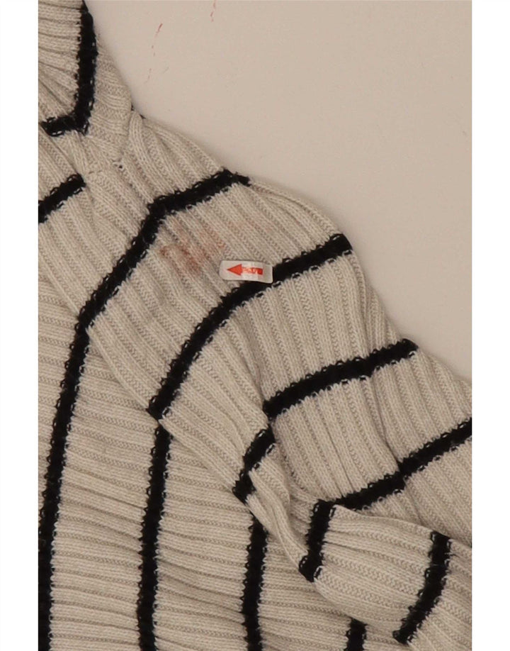 Suéter feminino Marks & Spencer com gola redonda UK 12 médio off white