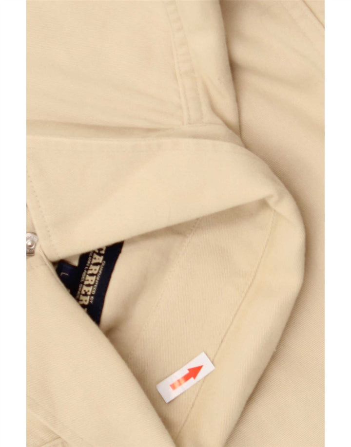 Camisa masculina Carrera grande algodão bege