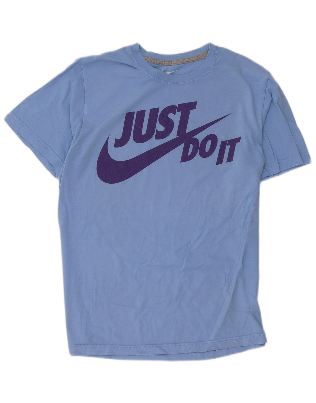 Camiseta Nike masculina regular fit gráfica top médio azul algodão