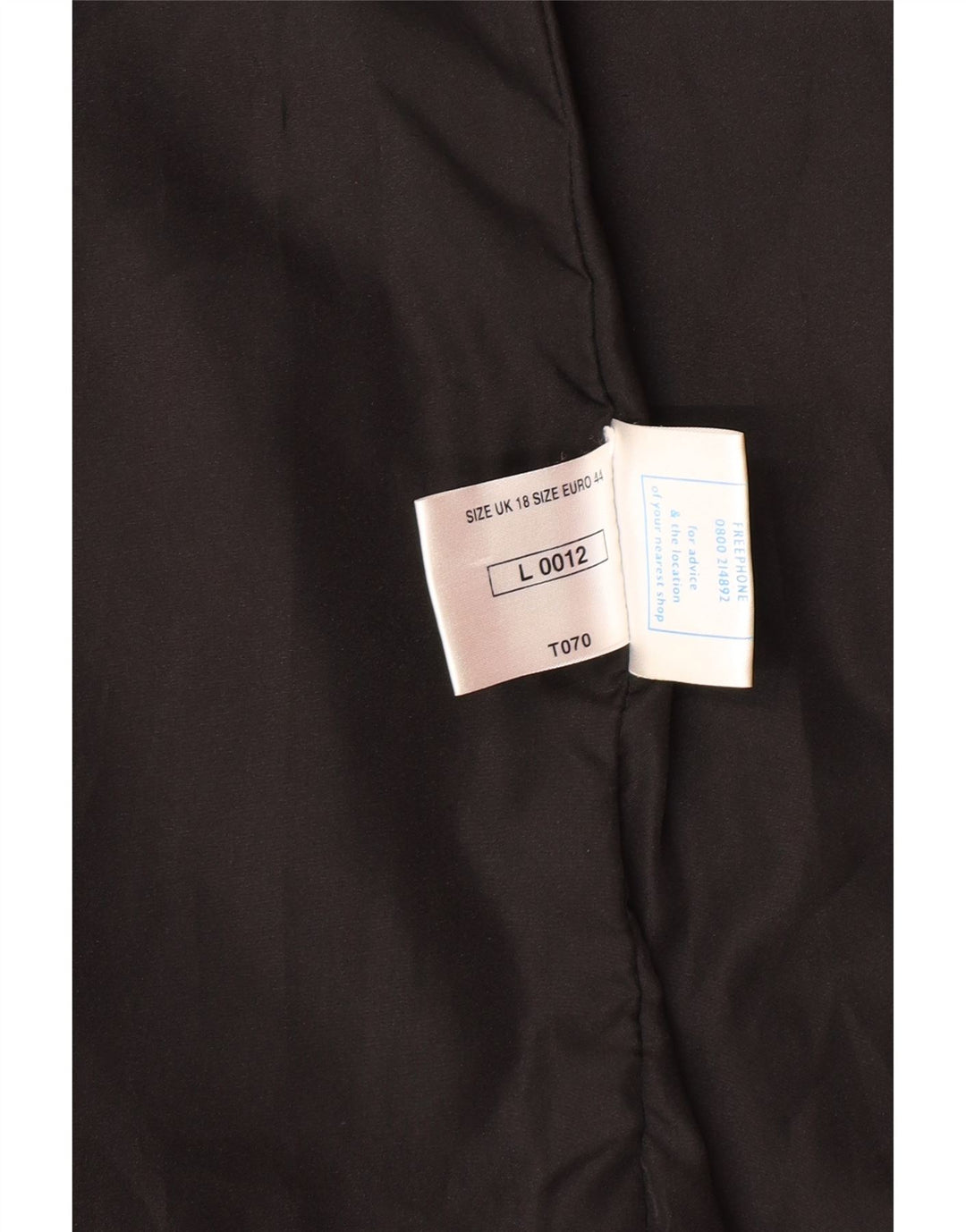 Casaco feminino de couro superdimensionado VINTAGE UK 18 XL couro preto