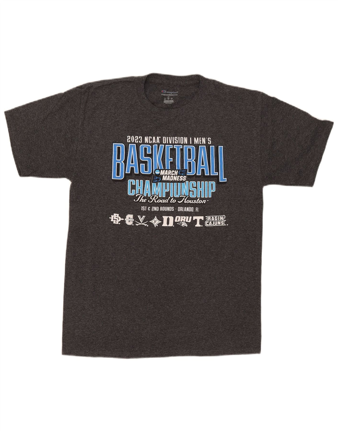 Campeão Camiseta Masculina Graphic Top Cinza Médio