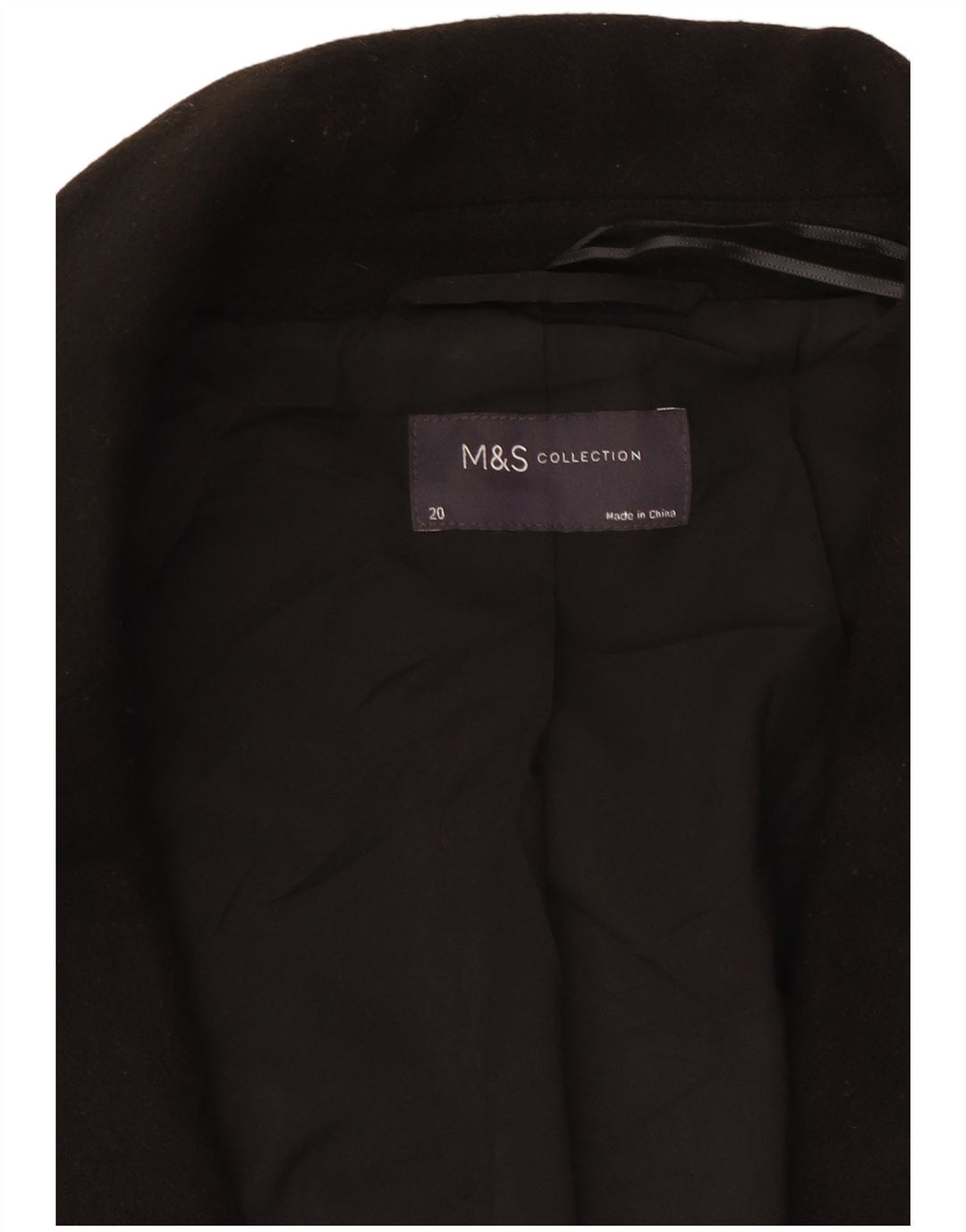 Sobretudo feminino Marks & Spencer UK 20 2XL preto