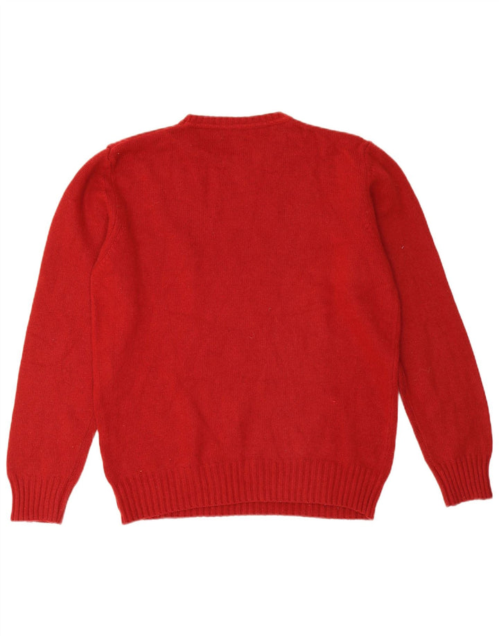 Suéter masculino MASSIMO DUTTI com gola redonda, grande lã vermelha