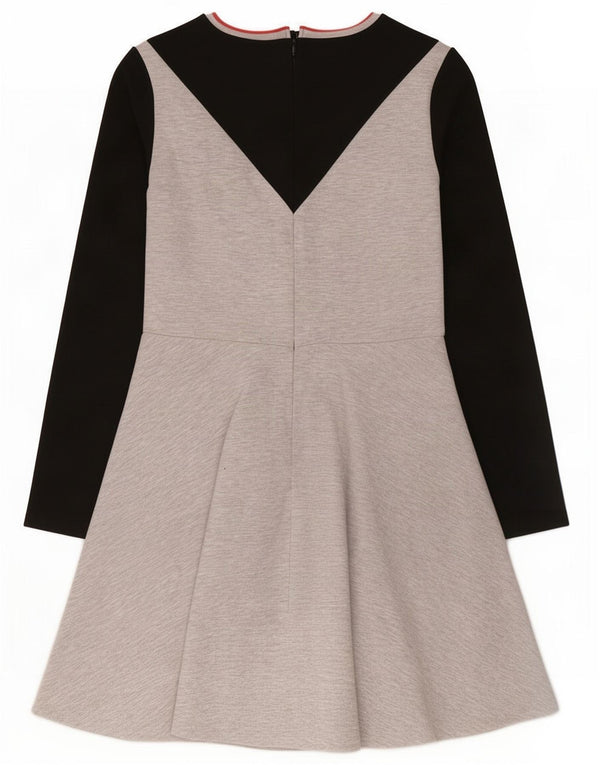 Vestido Marks & Spencer para meninas de manga comprida evasê 14-15 anos cinza colorblock
