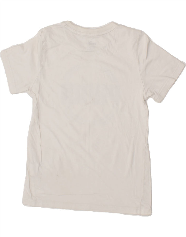 PUMA Boys Graphic T-Shirt Top 11-12 Years  White Cotton Vintage Puma and Second-Hand Puma from Messina Hembry 