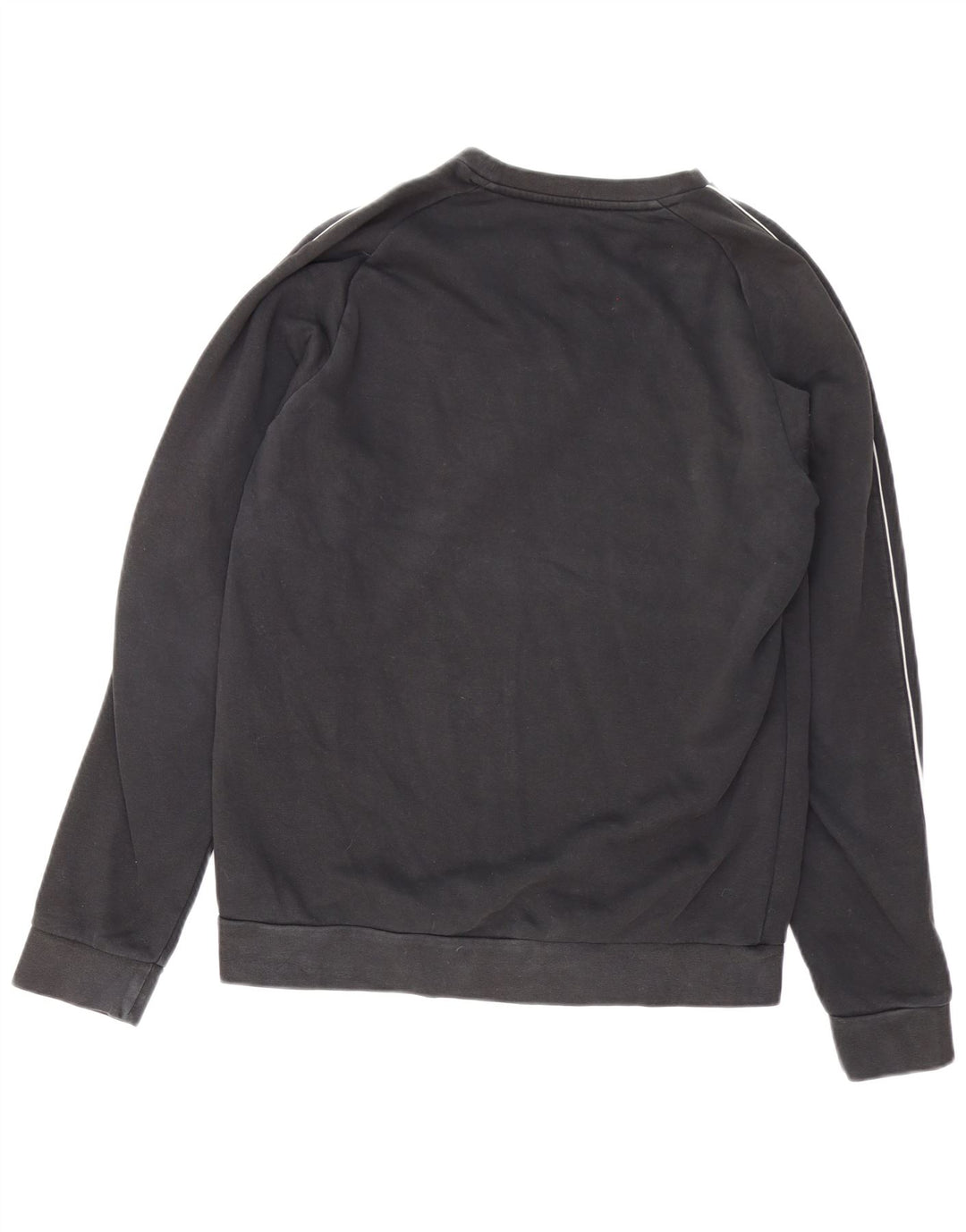 Adidas Mens Moletom Jumper Médio Algodão Preto