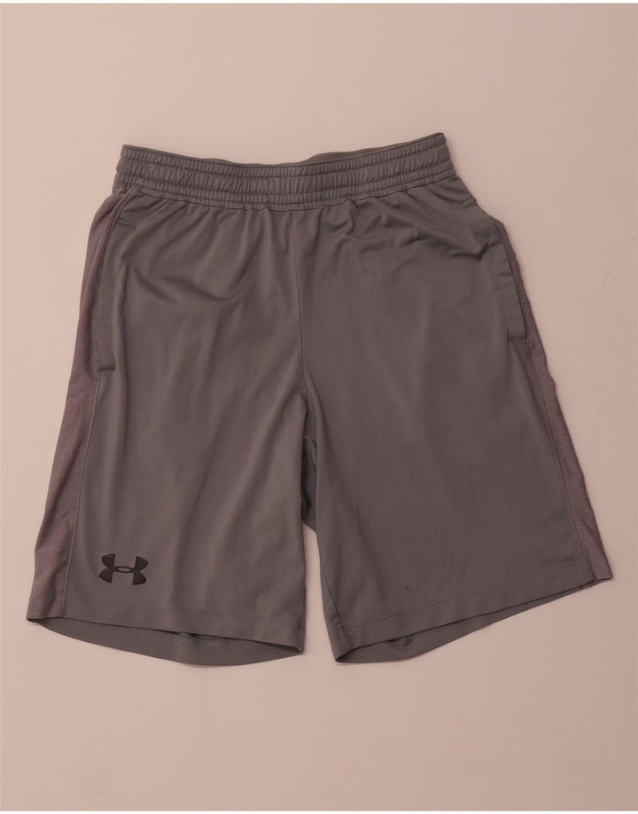 UNDER ARMOUR Mens Heat Gear Sport Shorts pequeno cinza Colourblock