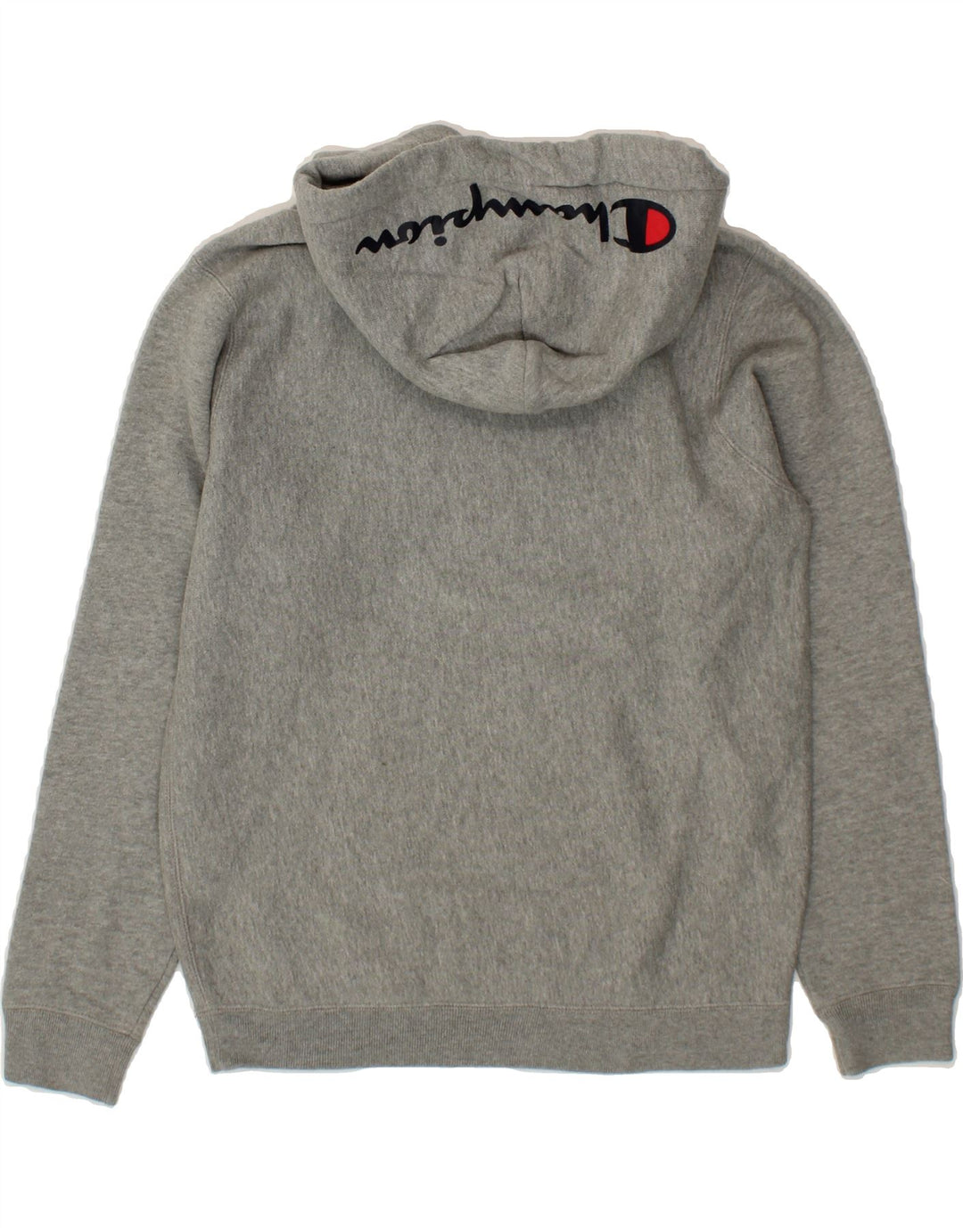 CHAMPION Womens Graphic Hoodie Jumper UK 6 XS Grey Cotton Vintage Champion and Second-Hand Champion from Messina Hembry 