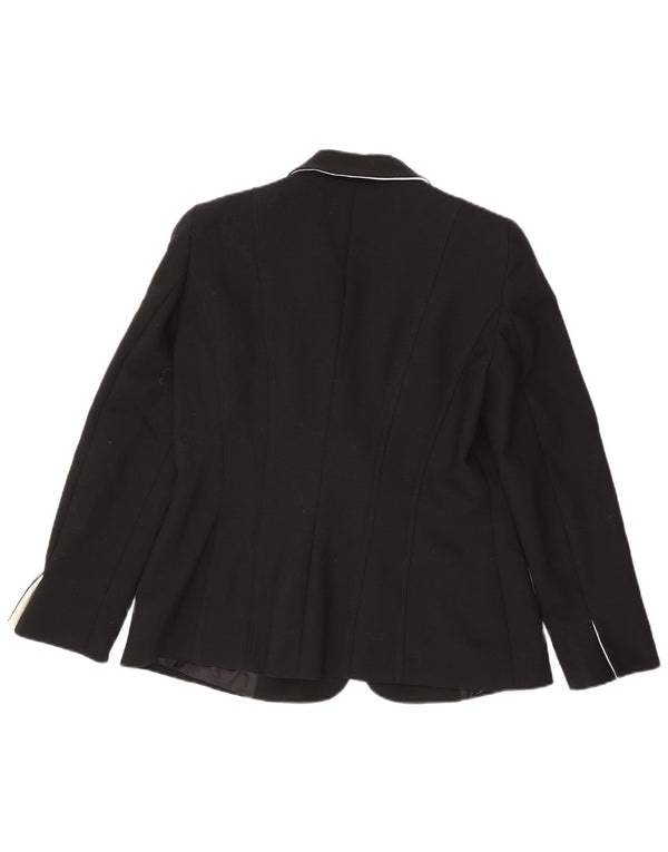 Luisa Spagnoli Jaqueta Blazer Feminina IT 46 Grande Poliéster Preto