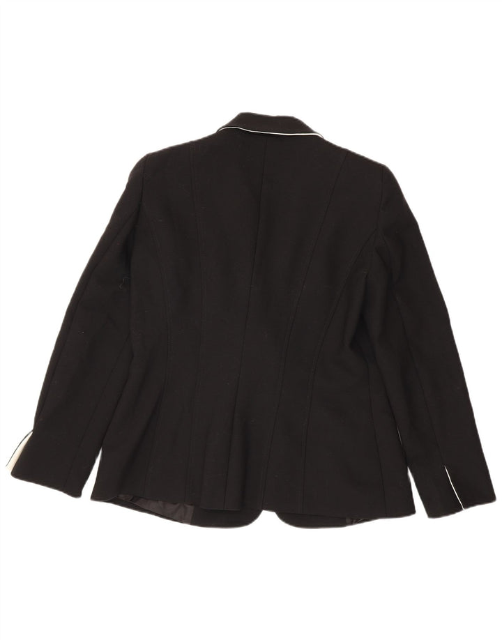 Luisa Spagnoli Jaqueta Blazer Feminina IT 46 Grande Poliéster Preto