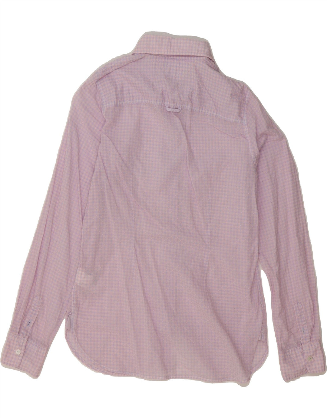 TOMMY HILFIGER Womens Fitted Shirt US 6 Medium Pink Check Cotton Vintage Tommy Hilfiger and Second-Hand Tommy Hilfiger from Messina Hembry 