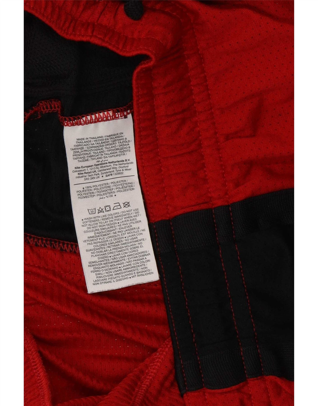Jordan Mens Sport Shorts XL Vermelho Colorblock Poliéster
