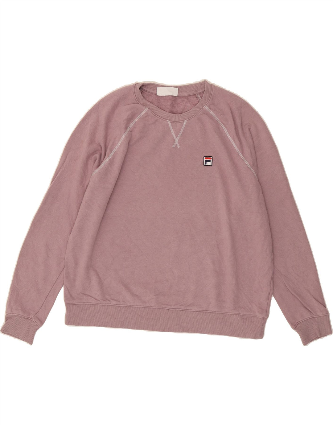 FILA Womens Sweatshirt Jumper UK 20 2XL Pink Cotton Vintage Fila and Second-Hand Fila from Messina Hembry 