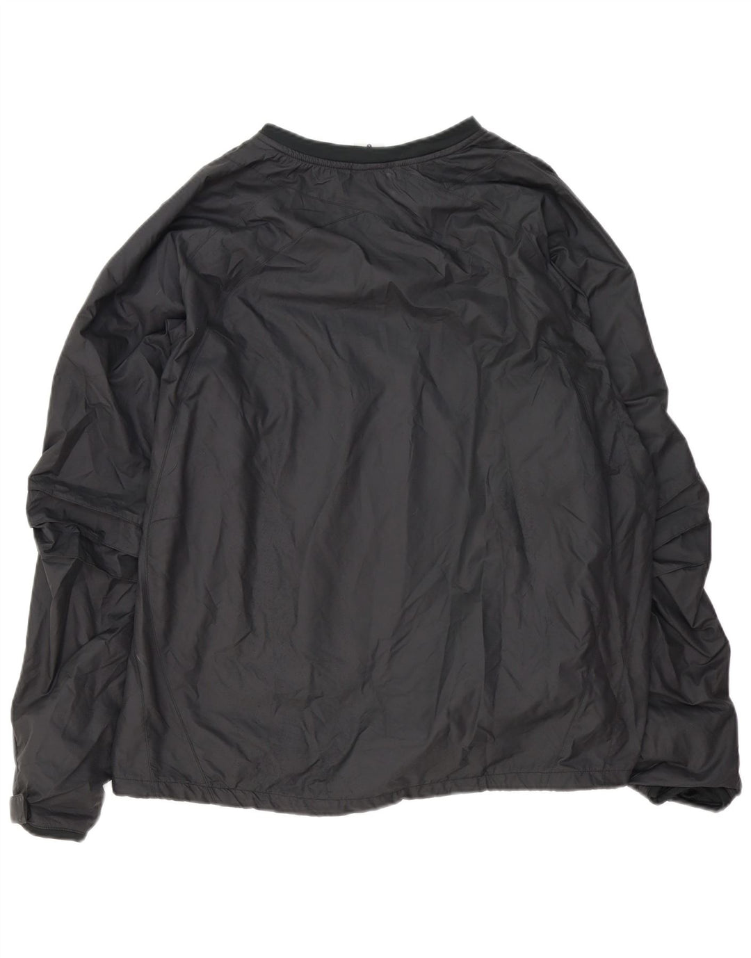 NIKE Mens Pulôver Treino Top Grande Poliéster Preto