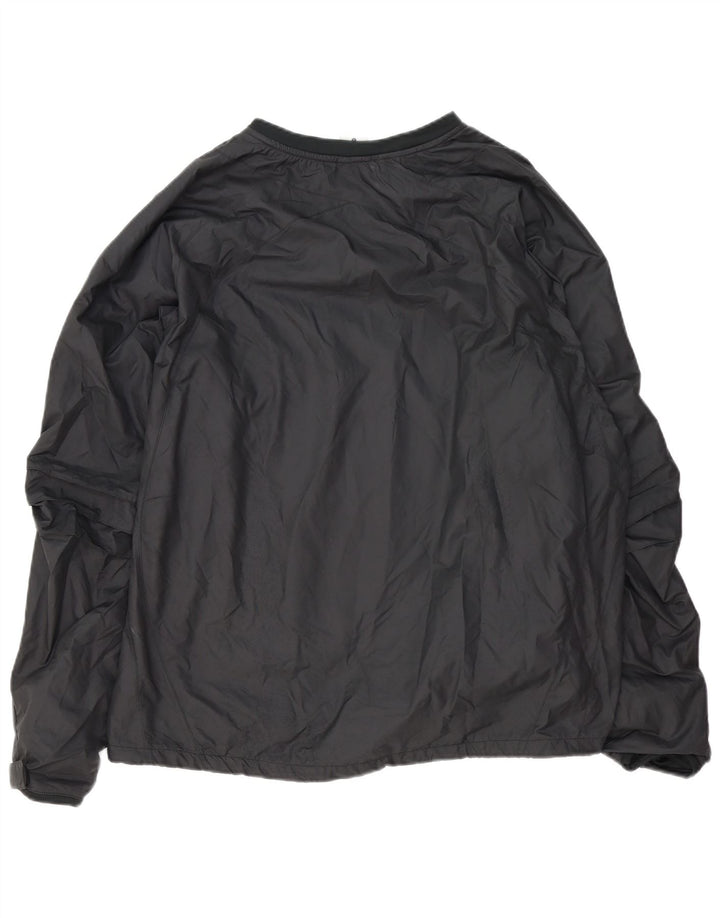 NIKE Mens Pulôver Treino Top Grande Poliéster Preto