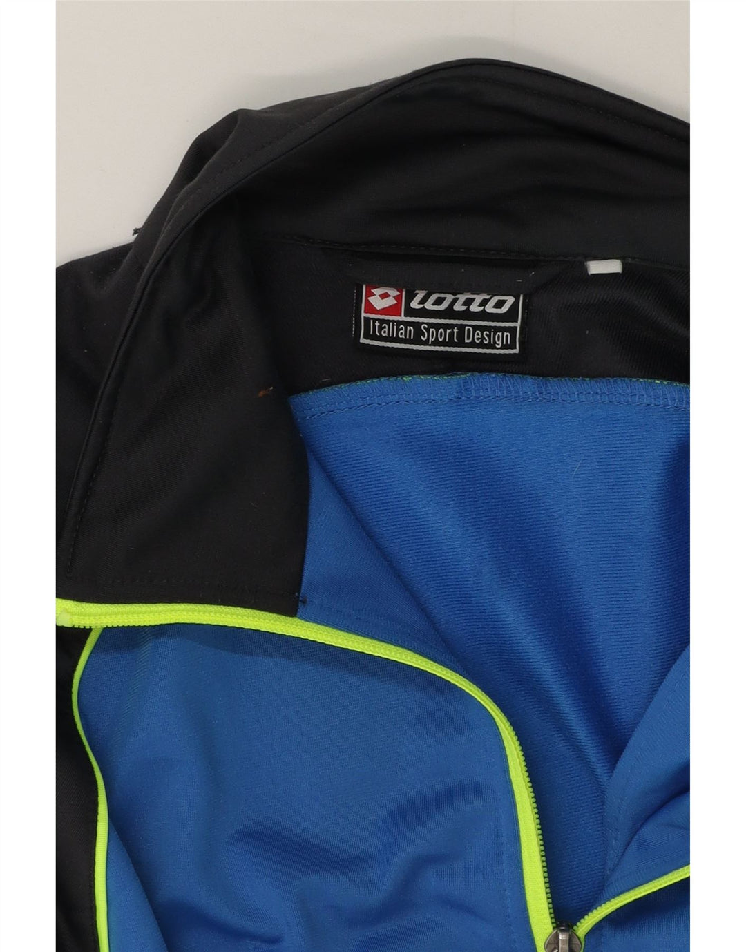 Lotto Mens Treino Top Jaqueta Azul Médio Colorblock