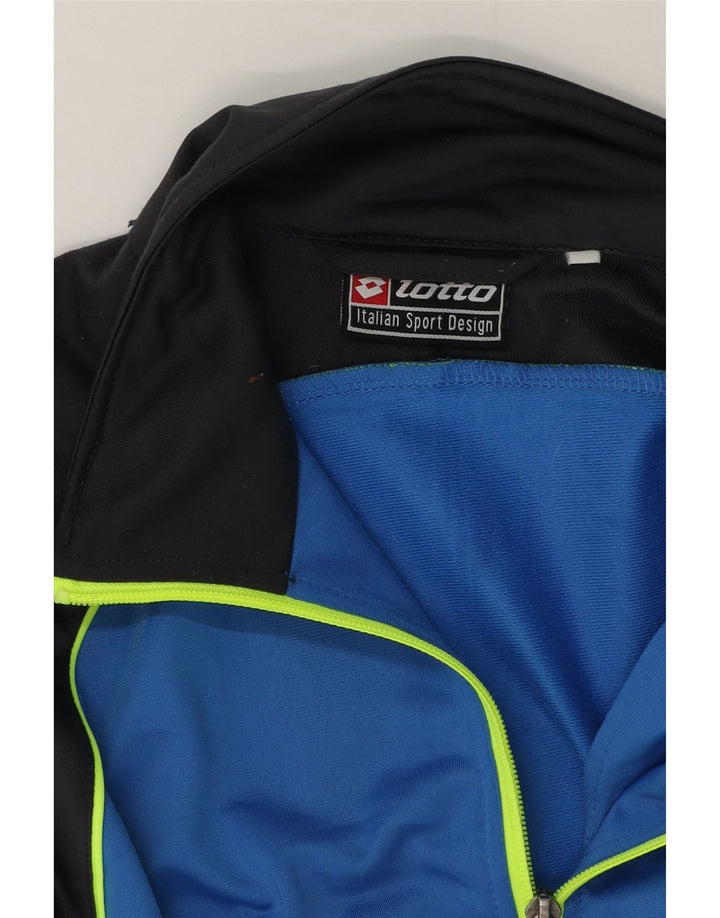 Lotto Mens Treino Top Jaqueta Azul Médio Colorblock