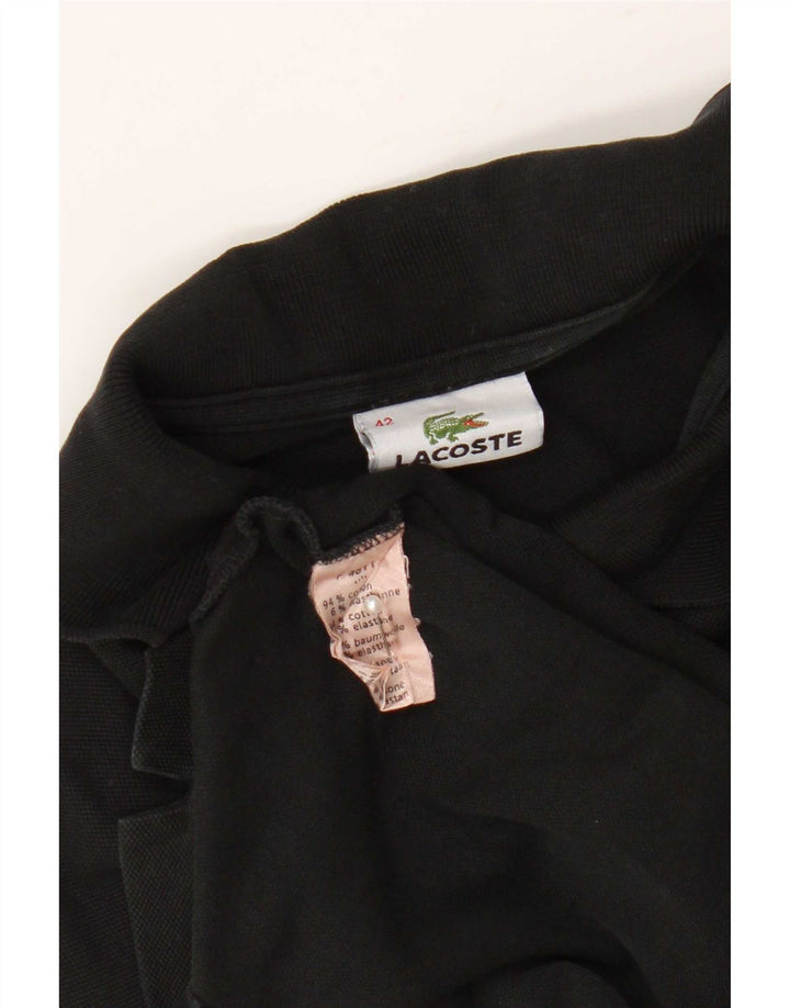 Vestido polo feminino Lacoste tamanho 42 grande algodão preto