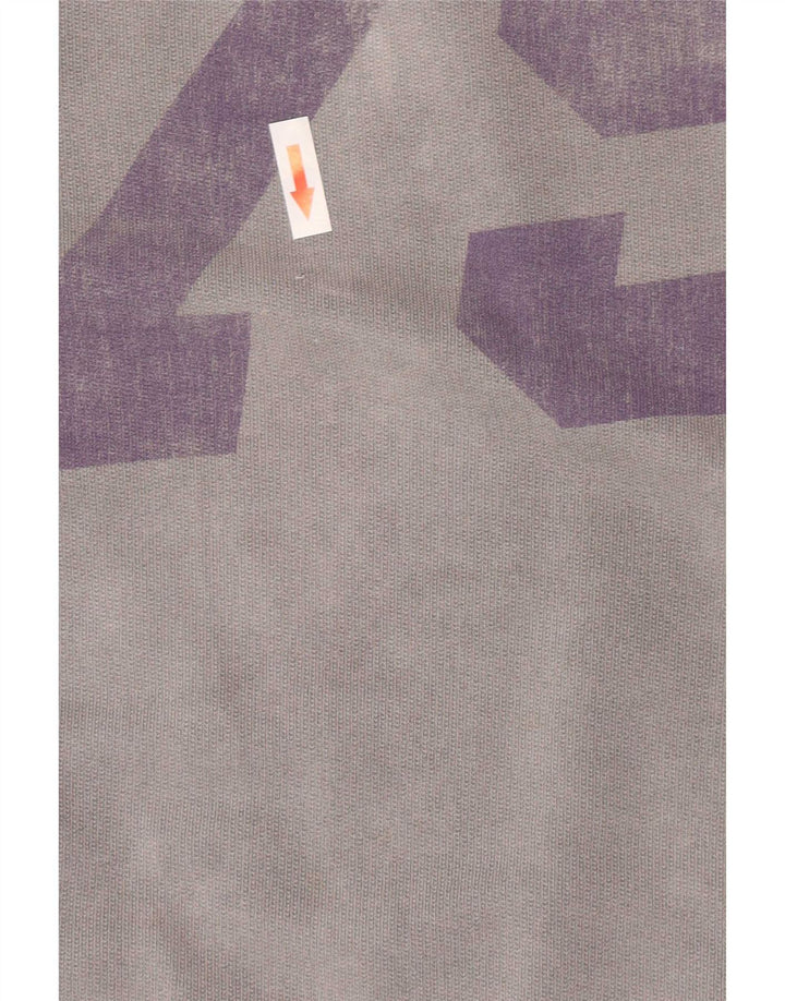 Zara moletom gráfico masculino jumper grande algodão cinza