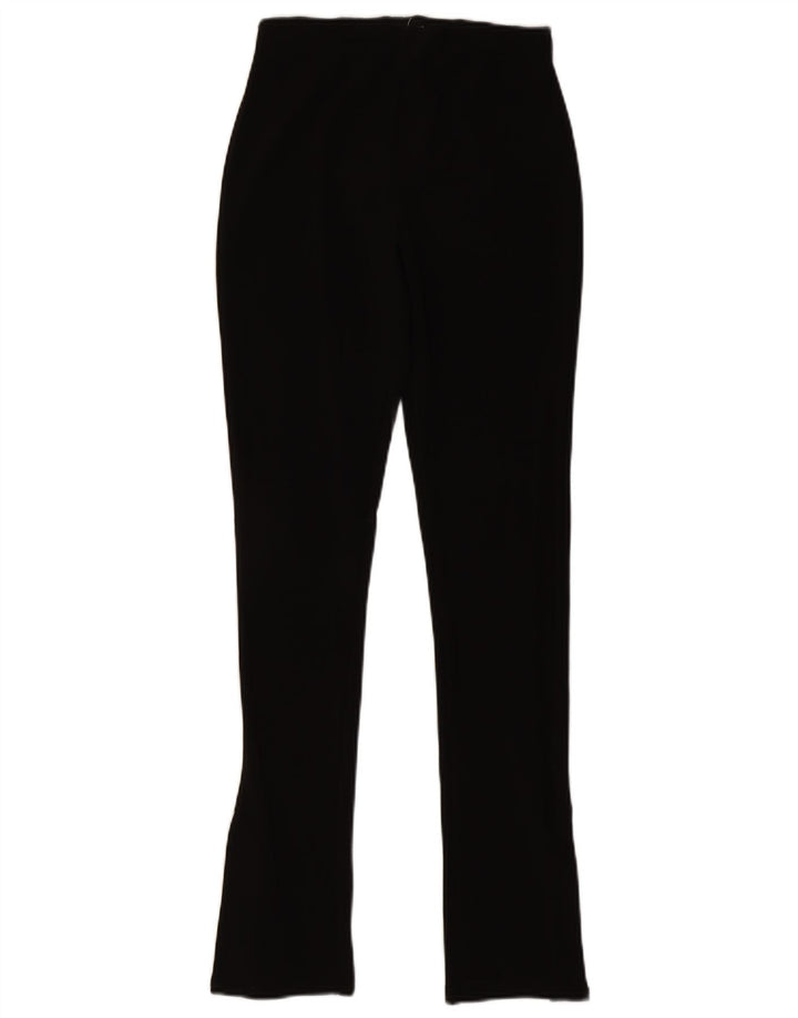 Calça de treino feminina Zara UK 12 poliéster preto médio