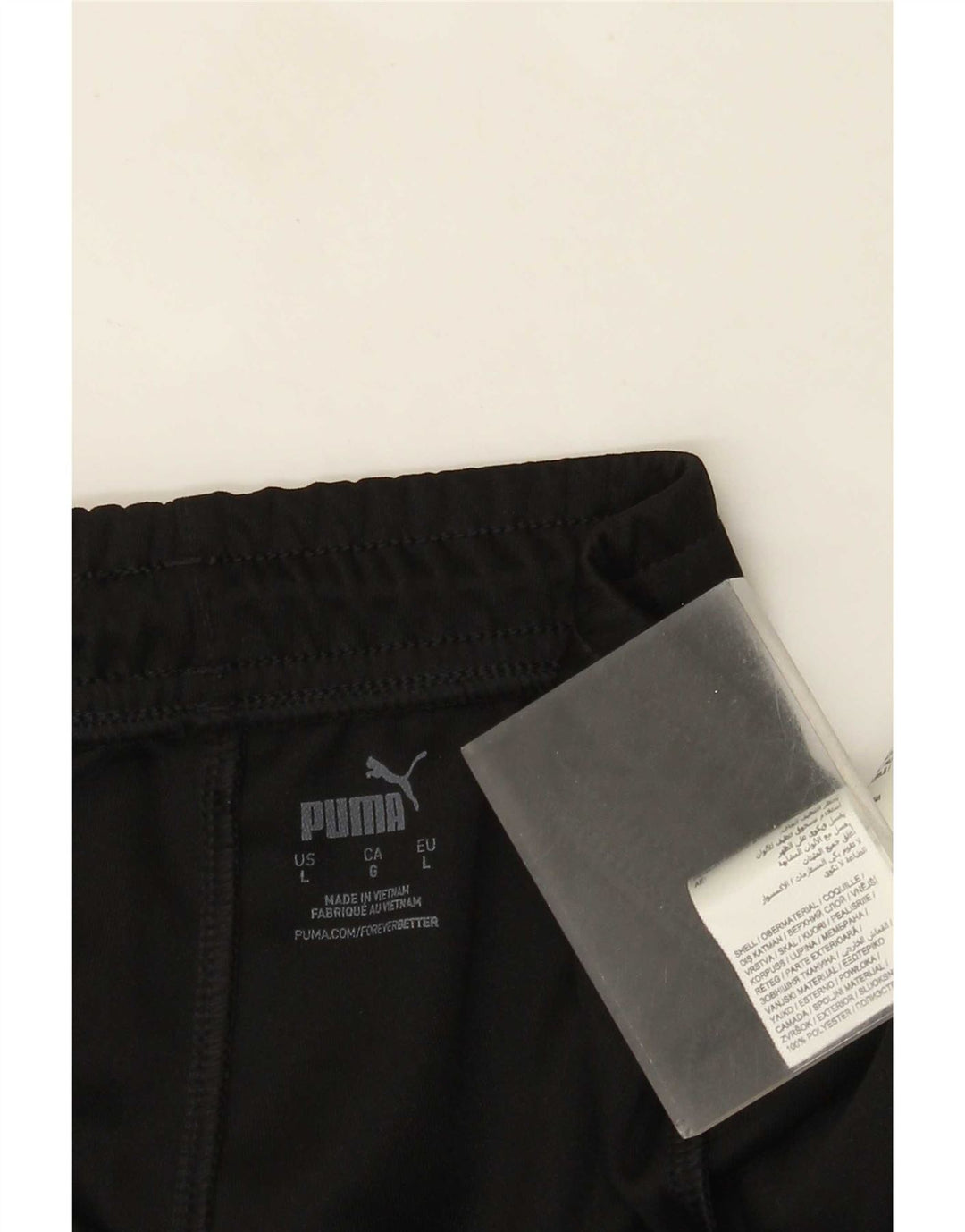 Calça esportiva masculina Puma Graphic Joggers grande poliéster preto