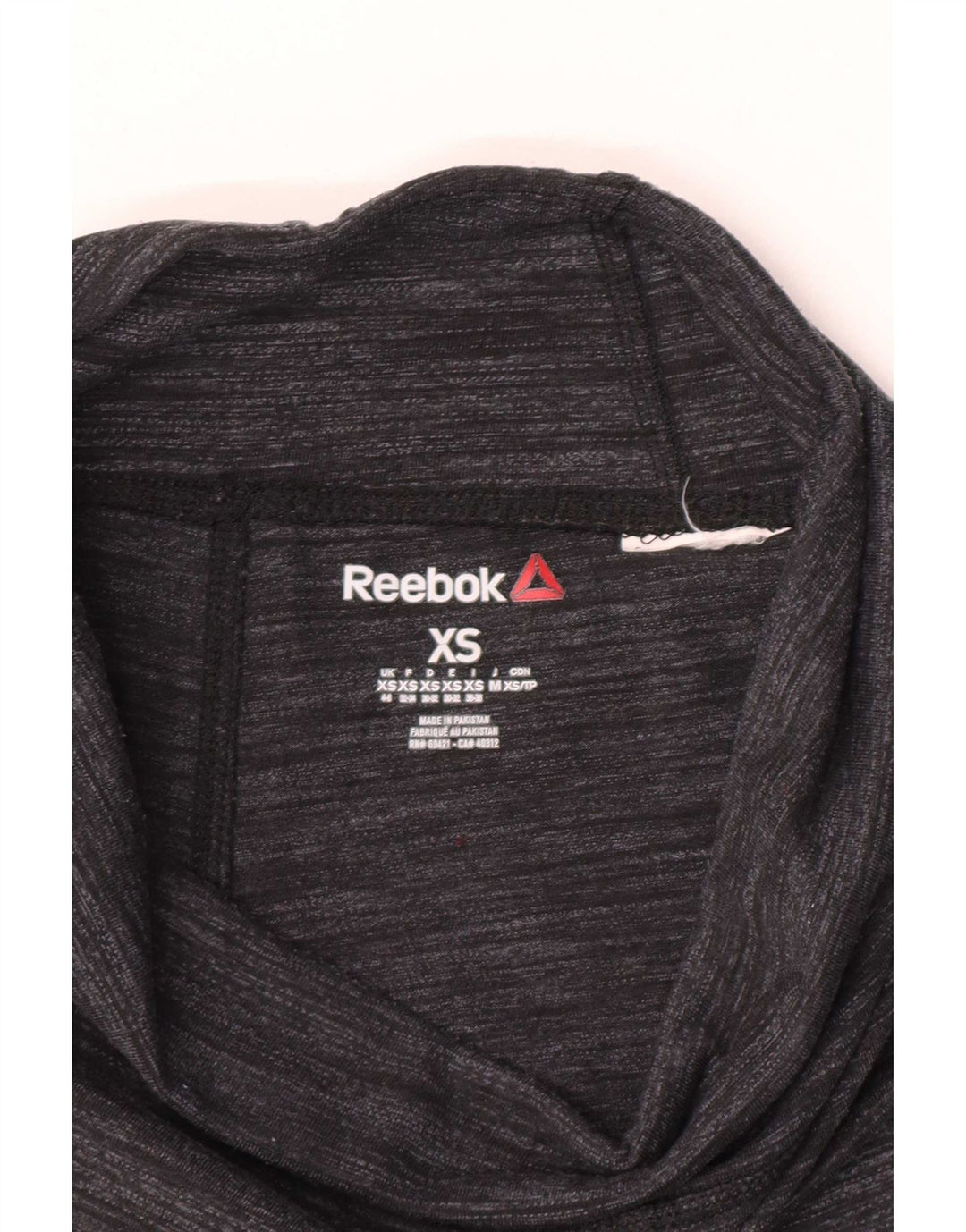 Leggings Reebok Mulher UK 4/6 XS Cinza Flecked